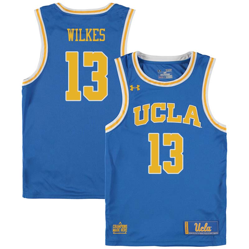 Men #13 Kris Wilkes UCLA Bruins College Basketball Jerseys Sale-Blue